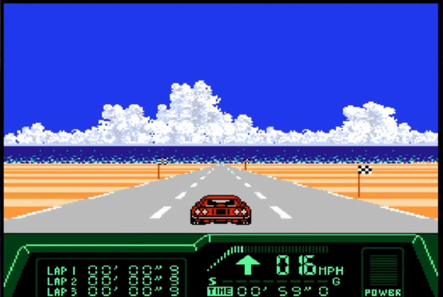 Screenshot Rad Racer II 1