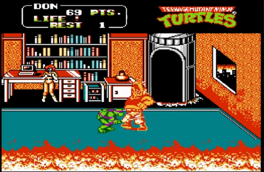 Screenshot Teenage Mutant Ninja Turtles II: The Arcade Game 2